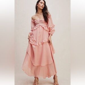 Spell & The Gypsy x Free People Clementine Mermaid Maxi Dress, VGUC, Size M
